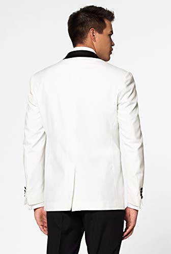 Men's Formal Outfit - Premium Tuxedo Suit - Slim Fit - Includes Blazer, Pants and Bow Tie