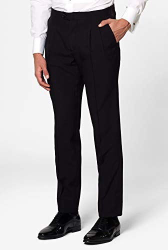 Men's Formal Outfit - Premium Tuxedo Suit - Slim Fit - Includes Blazer, Pants and Bow Tie