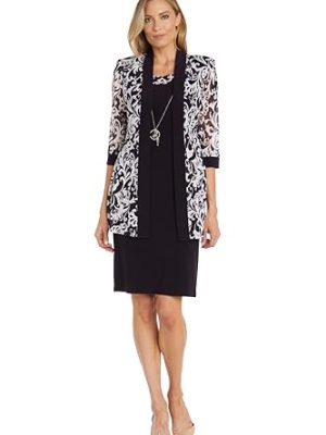 Womens 2PC Printed Two Piece Dress