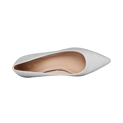 Women’s Chunky Low Block Heels Closed Toe Dress Pumps Shoes
