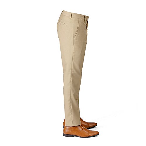 Slim Fit Men Suit Tan Beige 2 Button Notch Lapel AZAR 4030-10