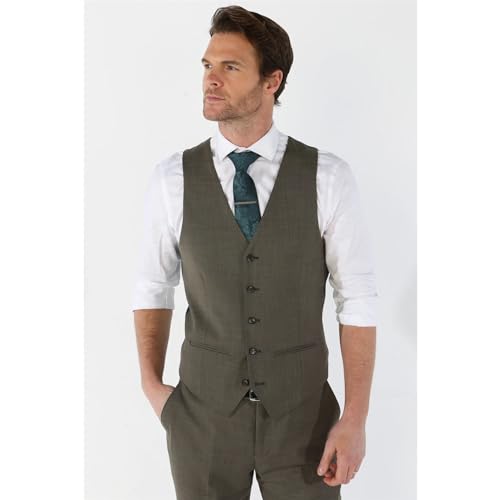 Men's Suit 3 Piece Sage Green Tailored Fit Summer Wedding