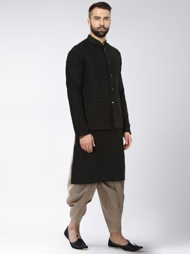 Men's Kurta with Elastic Dhoti Pants, Ethnic Indian Traditional Festive Wear