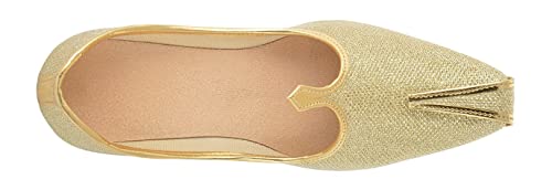 Men's Tiger Gold Glitter Punjabi Jutti Indian Handmade Gold Shoes Loafers, Khussa Shoes Juti India Wedding Kurta Sherwani Khussa