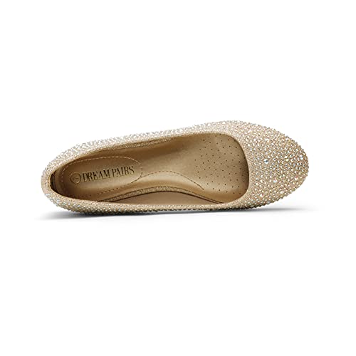 Women's Sole-Shine Rhinestone Ballet Flats Shoes