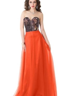 Tulle Evening Party Formal Dresses Camo Wedding Guest Reception Prom Dress Floor Length