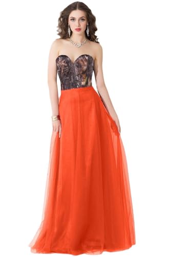 31JRvaUY6L.jpg Tulle Evening Party Formal Dresses Camo Wedding Guest Reception Prom Dress Floor Length