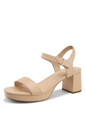 Women's Platform Heels Block Chunky Open Toe Ankle Strap Heel Fashion Wedding Party Dress Sandals Shoes