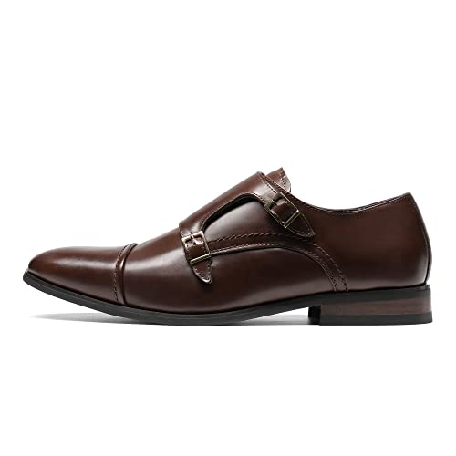 Men's Dress Loafer Shoes Monk Strap Slip On Loafers