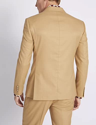 Men Suits Slim Fit 2 Piece Elastic Satin Business Double Breasted Blazer Pants Wedding Grooms Wedding