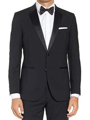 Men's Classic & Slim Fit Two-Piece Formal Tuxedo Suit