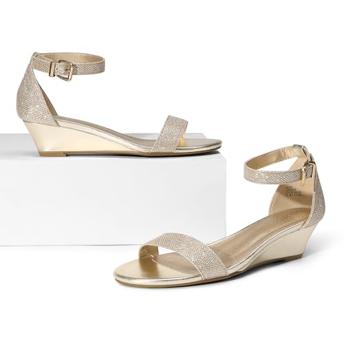 Women's Ingrid Ankle Strap Low Wedge Sandal