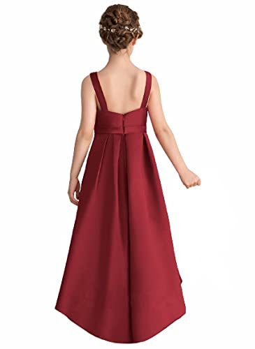 High Low Flower Girl Dresses Camo and Satin Banquet Quince Prom Dress