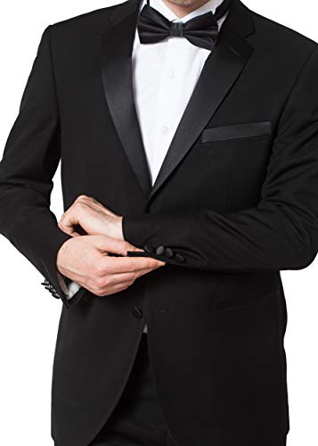 Men's Classic & Slim Fit Two-Piece Formal Tuxedo Suit