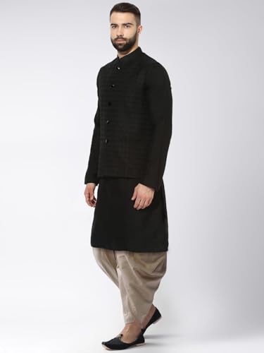 Men's Kurta with Elastic Dhoti Pants, Ethnic Indian Traditional Festive Wear