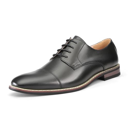 Italy Prince Men's Classic Modern Oxford Wingtip Lace Dress Shoes