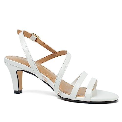 Unisex Men's Women's Strappy Dress Sandals Kitten Heel Slingback Heels