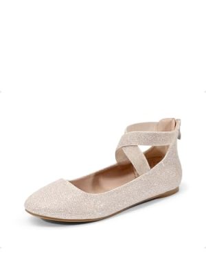 Women's Comfortable Fashion Elastic Ankle Straps Flats Shoes