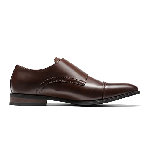 Men's Dress Loafer Shoes Monk Strap Slip On Loafers