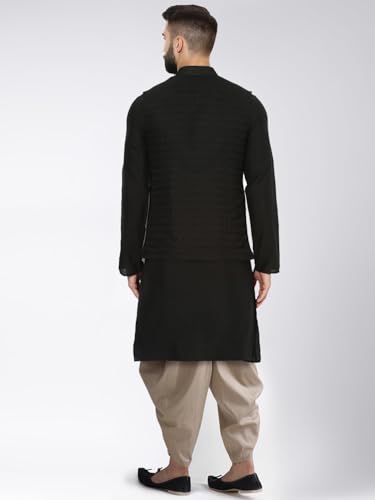 Men's Kurta with Elastic Dhoti Pants, Ethnic Indian Traditional Festive Wear