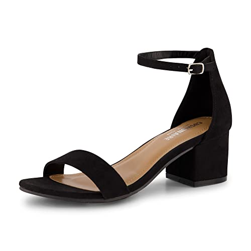 31b3AOwvB7L.jpg Women's Alba one band mid block heel sandal +Memory Foam, Wide Widths Available