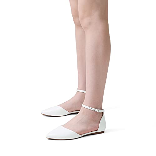 Flapointed Women's Casual D'Orsay Pointed Plain Ballet Comfort Soft Slip On Flats Shoes