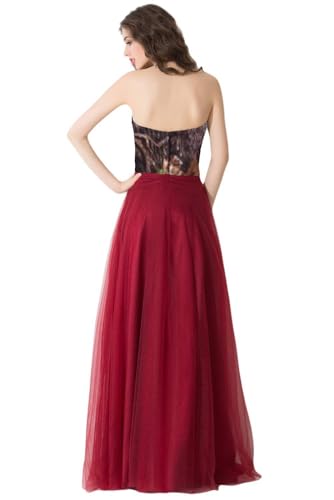 31hQt6l4riL.jpg Tulle Evening Party Formal Dresses Camo Wedding Guest Reception Prom Dress Floor Length