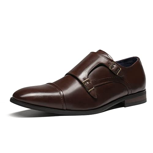 Men's Dress Loafer Shoes Monk Strap Slip On Loafers