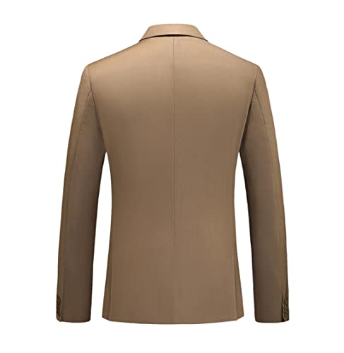 Double Breasted Tuxedo Suit, Men Business Work Wedding Formal Sets, Solid Jacket Pant Slim Fit Korean Casual Suit
