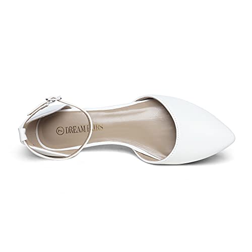 Flapointed Women's Casual D'Orsay Pointed Plain Ballet Comfort Soft Slip On Flats Shoes
