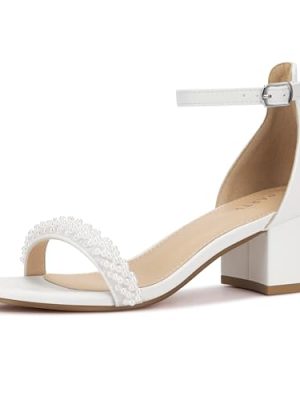 Women's Open Toe Ankle Strap Low Block Chunky Heels Sandals