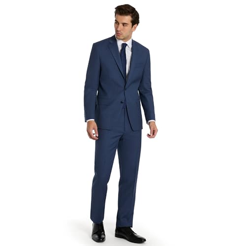 Michael Kors Men’s 3-Piece Classic Fit Suit Separates | Blazer, Vest & Pants, Perfect for Weddings, Proms & Formal Events