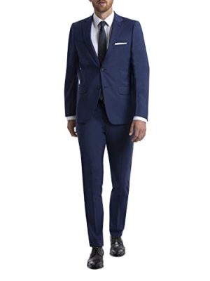 Skinny Fit Men’s Suit Separates with Performance Stretch Fabric, Charcoal, 34W x 34L