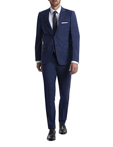 Skinny Fit Men’s Suit Separates with Performance Stretch Fabric, Charcoal, 34W x 34L