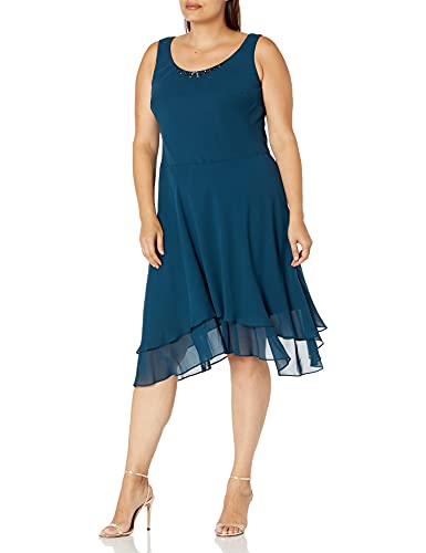 Women's Plus Size Embellished Tiered Mother of The Bride Gown with Jacket, Wedding Guest, Formal Event Dress