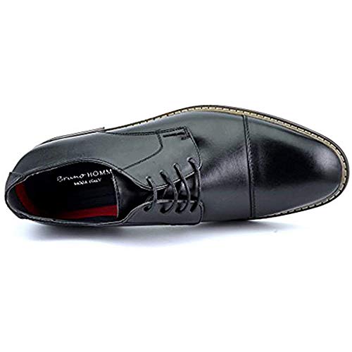 Italy Prince Men's Classic Modern Oxford Wingtip Lace Dress Shoes
