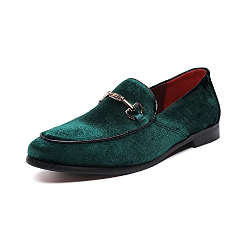 Men's Luxury Velvet Penny Loafer Shoes Noble Slip-on Suede Loafers Smoking Slippers Plus Size 7-13
