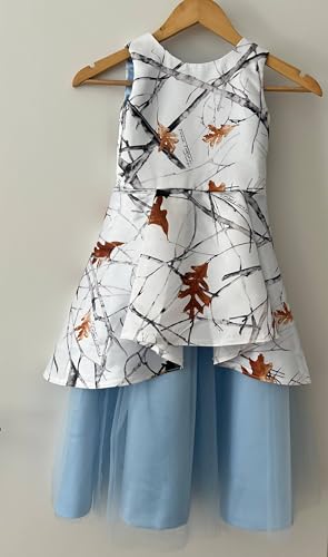 Bride Flower Girl Dresses White Camo Banquet Pageant Little Quince Prom Gowns