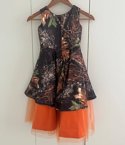 Puffy Tulle and Camo Flower Girl Pageant Dress Little Bridesmaid Gowns