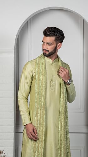 Men's Kurta Dhoti Dupatta Set - Traditional Indian Ethnic Wear for Men - Ideal for Weddings, Festivals & Celebrations