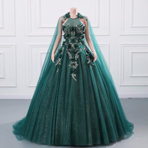 Girls' Ball Sweet 15 Quinceanera Dress Birthday Party Pageant Prom Evening Gown Beadings Lace
