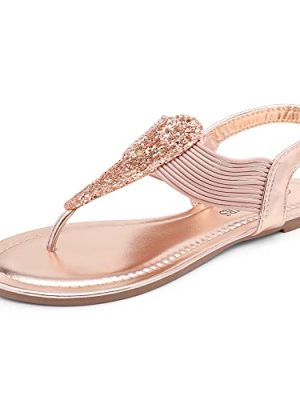 Women's Elastic Strappy String Thong Ankle Strap Summer Gladiator Sandals