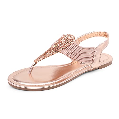 Women's Elastic Strappy String Thong Ankle Strap Summer Gladiator Sandals