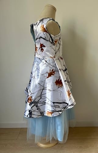 Bride Flower Girl Dresses White Camo Banquet Pageant Little Quince Prom Gowns