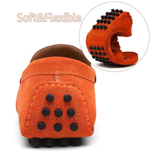 Men's Dress Loafers Slip On Casual Shoes Lightweight Soft Penny Loafers Suede Driving Boat Shoes Moccasins