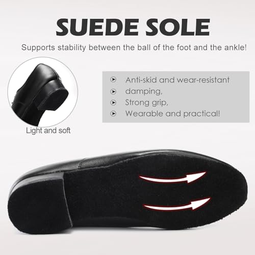 Men Latin Dance Shoes Leather Lace-up Salsa Tango Ballroom Modern Professional Performance Practice Dance Shoes,Model 707B