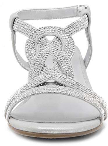 Womens Macey Demi-Wedge Dress Sandals