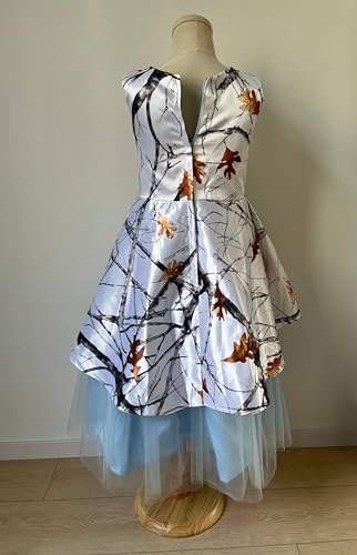 Bride Flower Girl Dresses White Camo Banquet Pageant Little Quince Prom Gowns