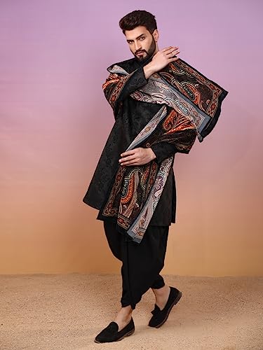 Men's Indowestern Sherwani & Pajama/Dhoti with Dupatta Set – Traditional Indian Ethnic Wear for Ocassions