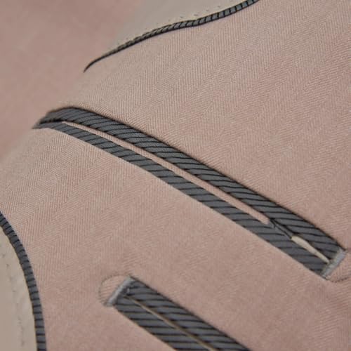 Men's 3 Piece Suit Slim Fit Korean Light Coffee Business Casual Fashion Formal Outfit Autumn Winter Wedding Men Suits